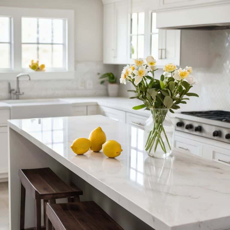 Quartz Countertops in kitchen setting