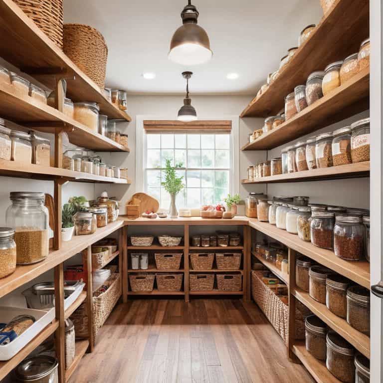 a guide to creating a walk-in pantry