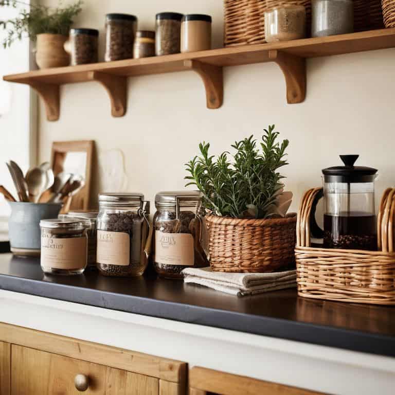 a guide to organizing coffee supplies
