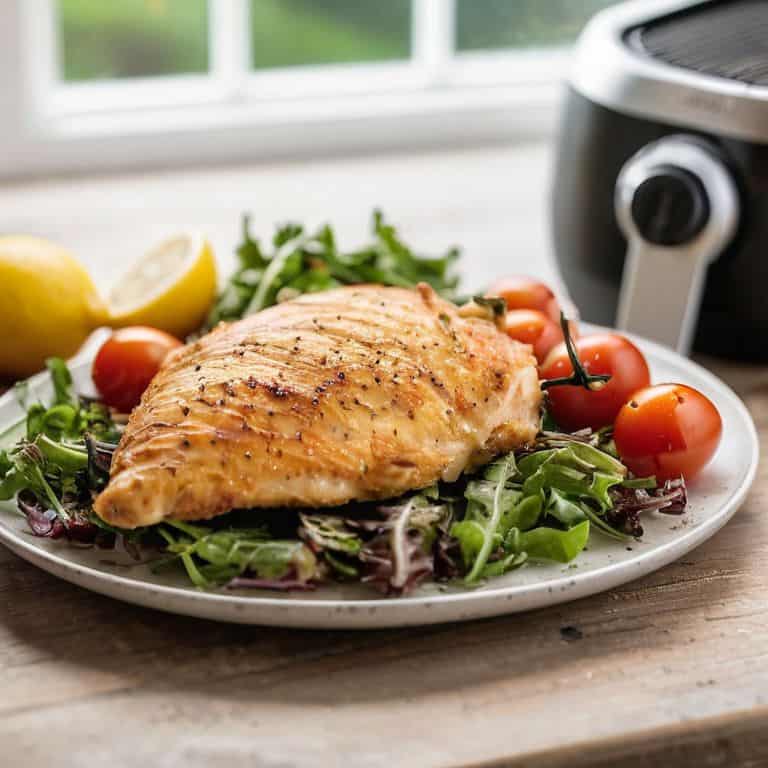 Healthy fried chicken in air fryer
