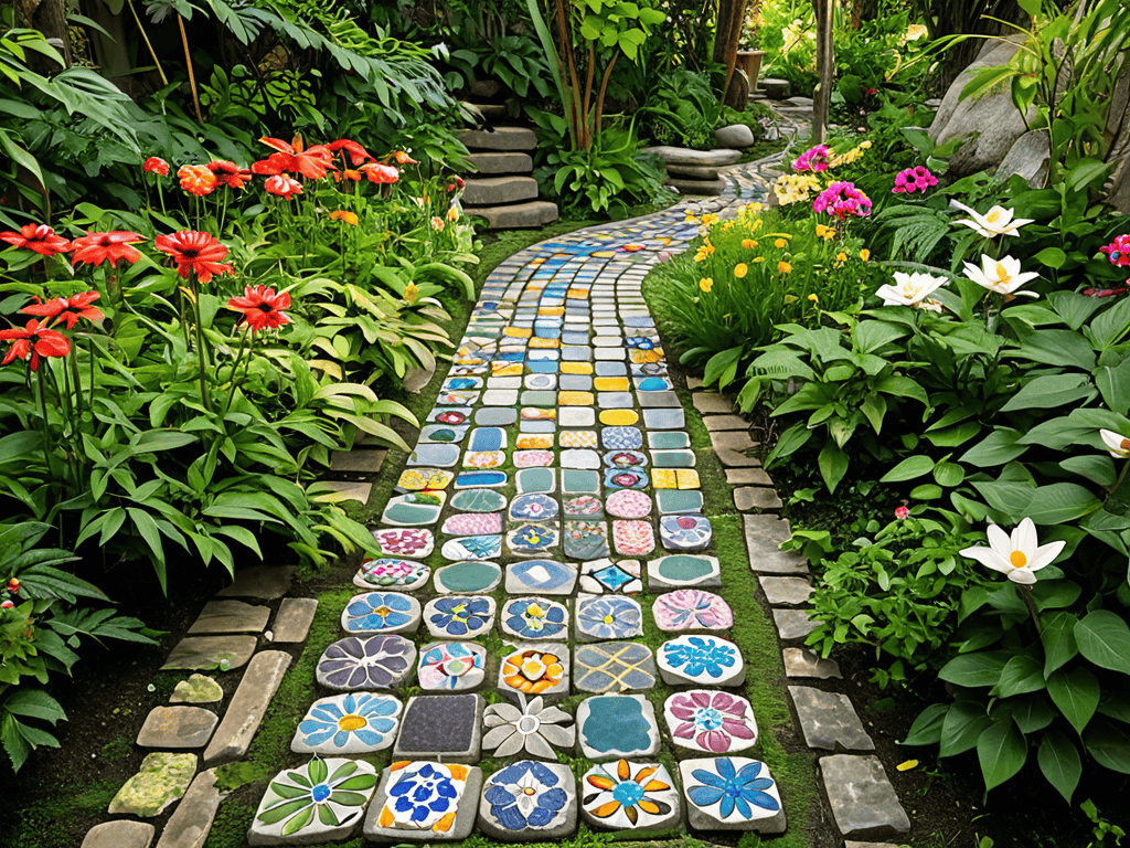 Create Garden Magic stepping stones