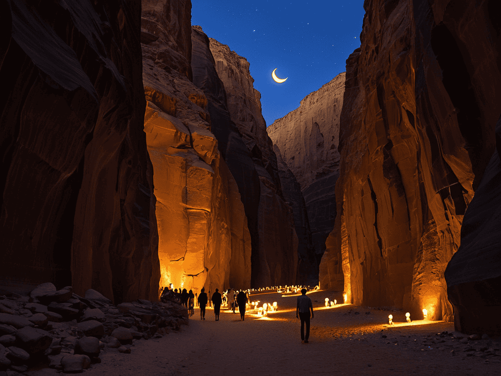 Savoring Petra at night