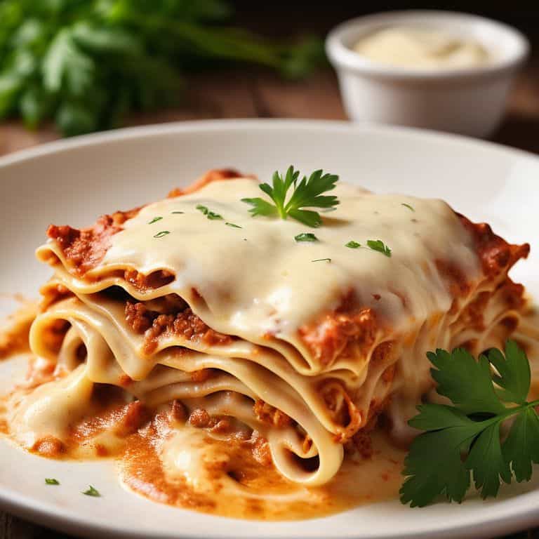Béchamel in Lasagna dish