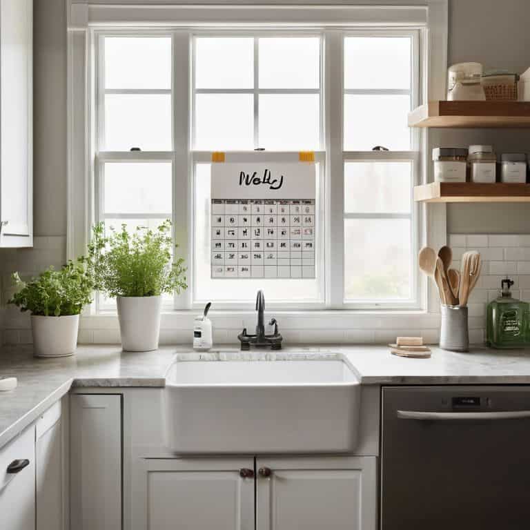 Kitchen cleaning checklist schedule