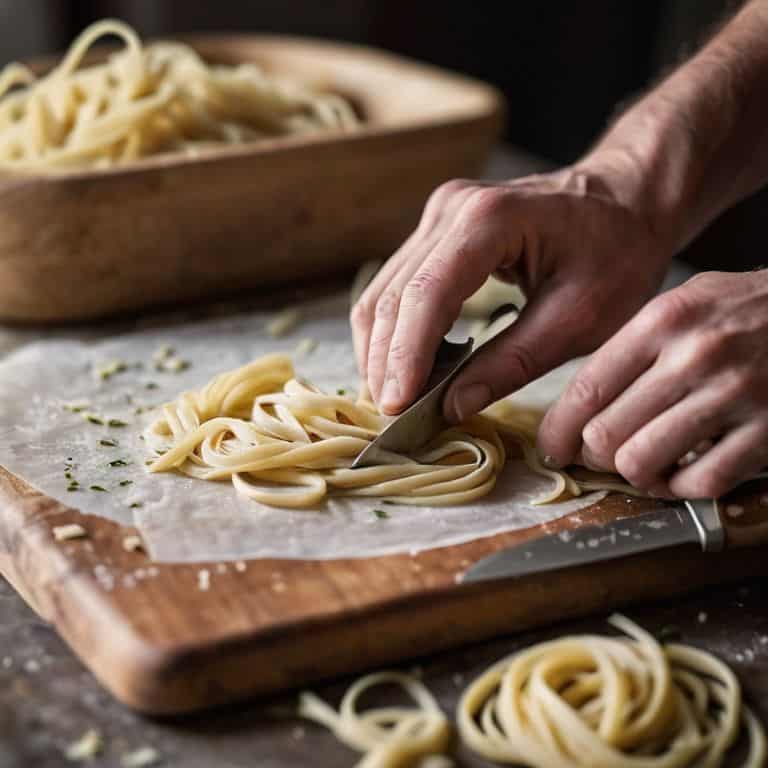 Hand Rolling Pasta Fun