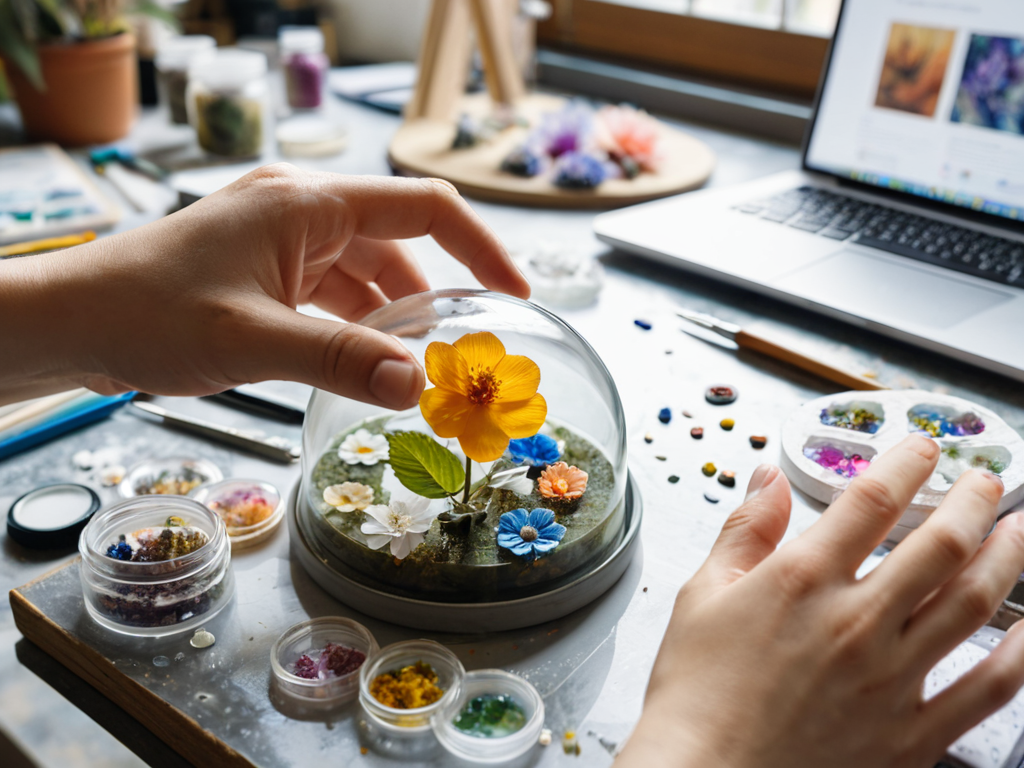 Preserving Flowers in Resin Art