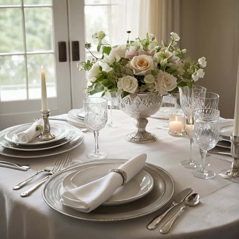 How to set a table dinner