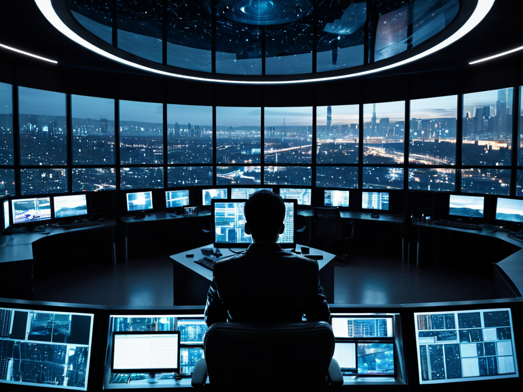 Panopticon Digital surveillance concept