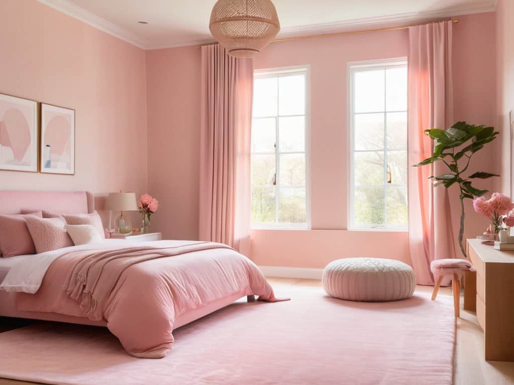 Color drenching for small interiors concept