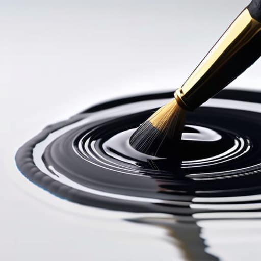 Mastering Floating Ink Patterns on Water.