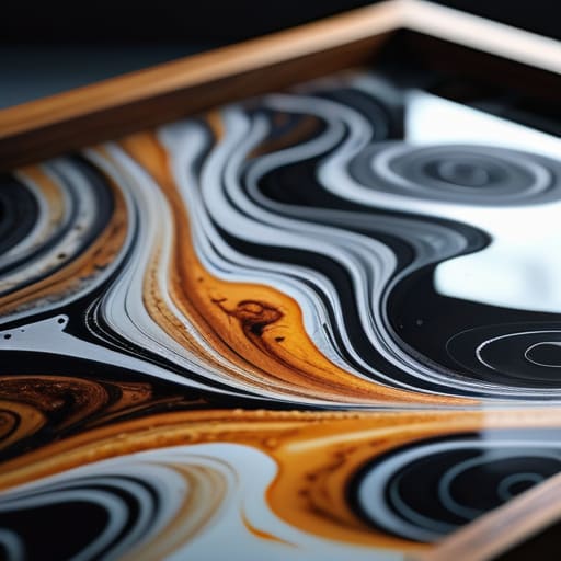 Essential Suminagashi Tools and Materials for marbling.