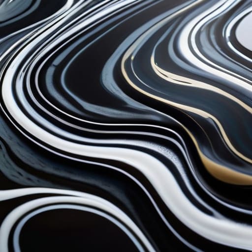 Suminagashi paper marbling art on water.