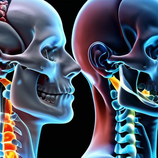 Cervical Spine Alignment for CSF Flow diagram.