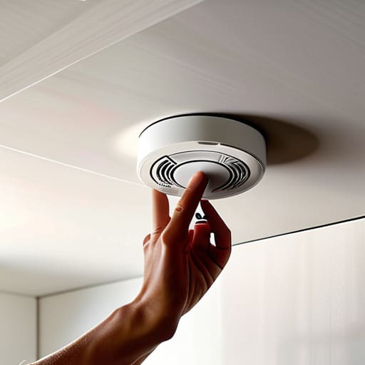 Guide on how to fit a smoke alarm properly.