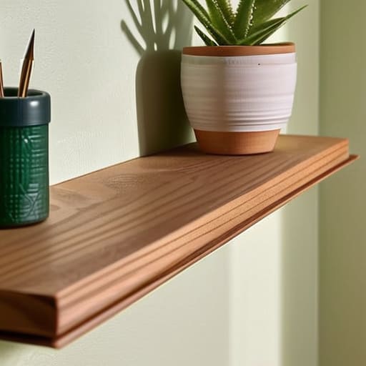 How to hang shelves without wrecking a wall.