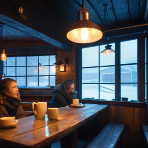 How winter changes social life in northern cities.