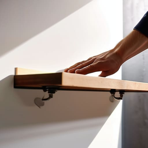 How to hang a shelf on plasterboard.